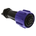 Bulgin Industrial Circular Connector, 7 Contacts, Cable Mount, Female Socket, IP68, 430V, 32A, Polyamide Housing PXA911