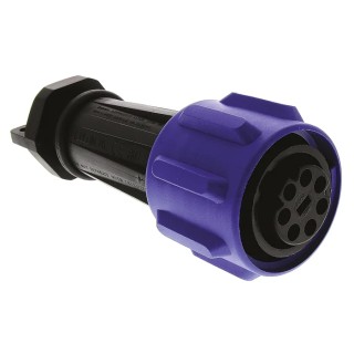 Bulgin Industrial Circular Connector, 7 Contacts, Cable Mount, Female Socket, IP68, 430V, 32A, Polyamide Housing PXA911