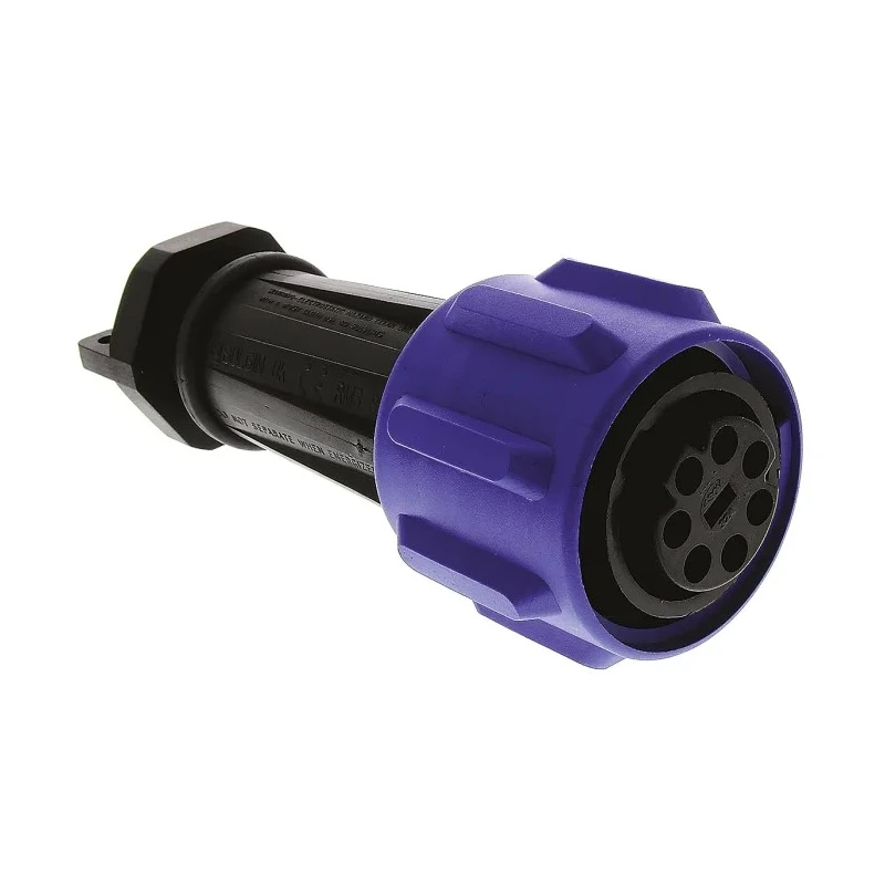 Bulgin Industrial Circular Connector, 7 Contacts, Cable Mount, Female Socket, IP68, 430V, 32A, Polyamide Housing PXA911