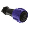 Bulgin Industrial Circular Connector, 7 Contacts, Cable Mount, Female Socket, IP68, 430V, 32A, Polyamide Housing PXA911