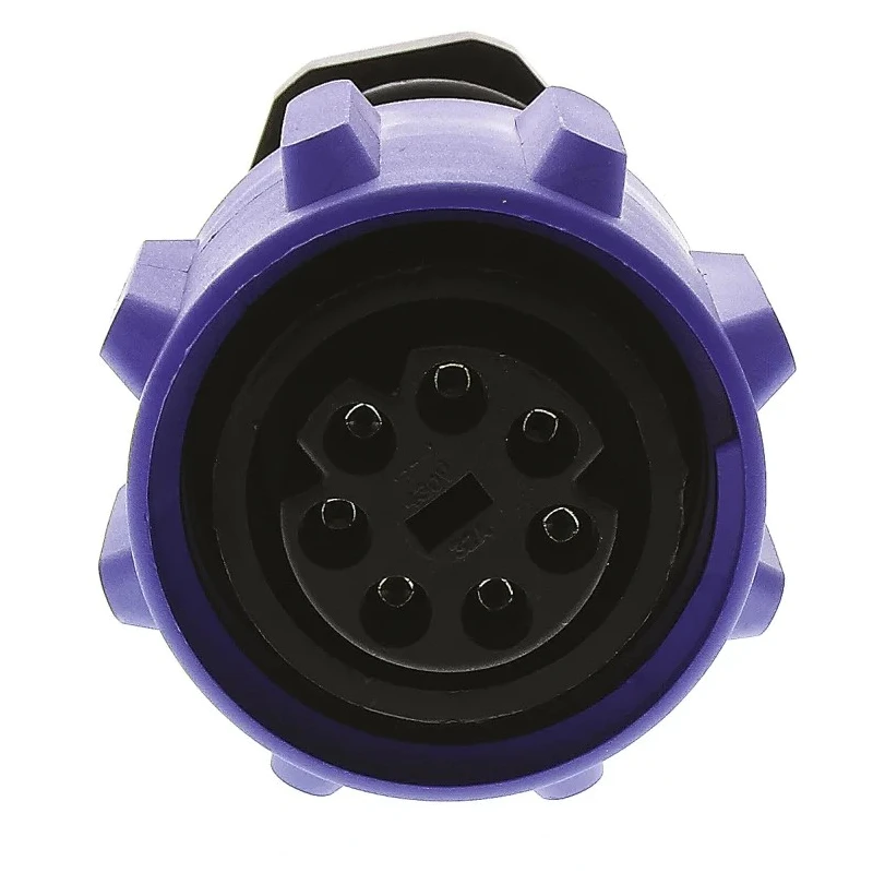 Bulgin Industrial Circular Connector, 7 Contacts, Cable Mount, Female Socket, IP68, 430V, 32A, Polyamide Housing PXA911