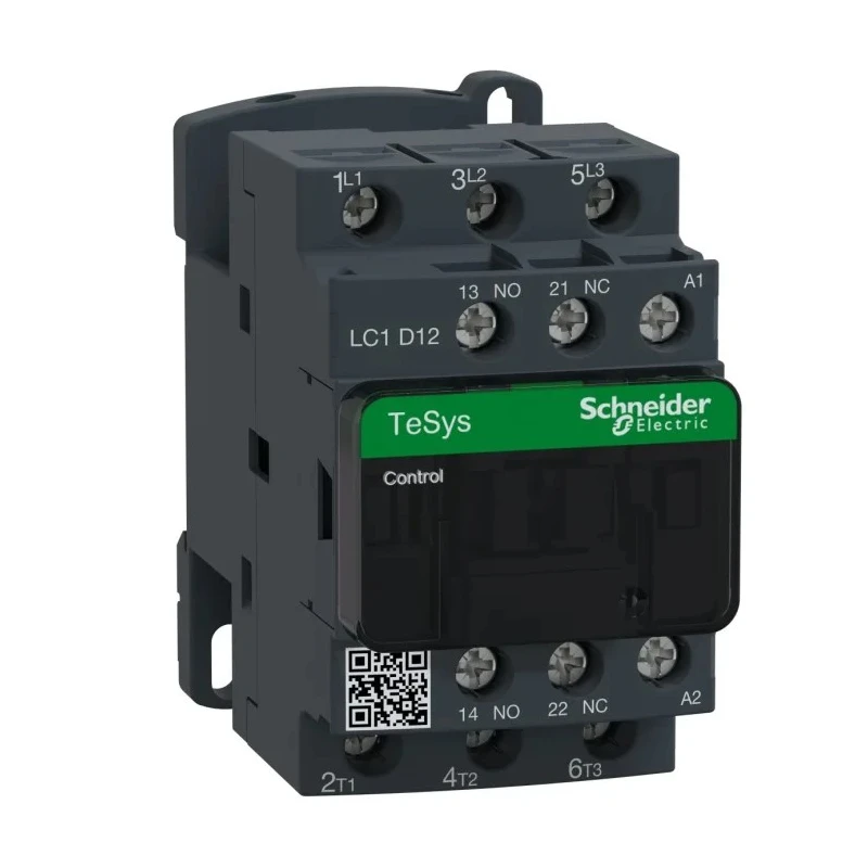 Schneider Electric 3-Pole Contactor, 12 A, 5.5 kW, 24V AC Coil, 690V AC LC1D
