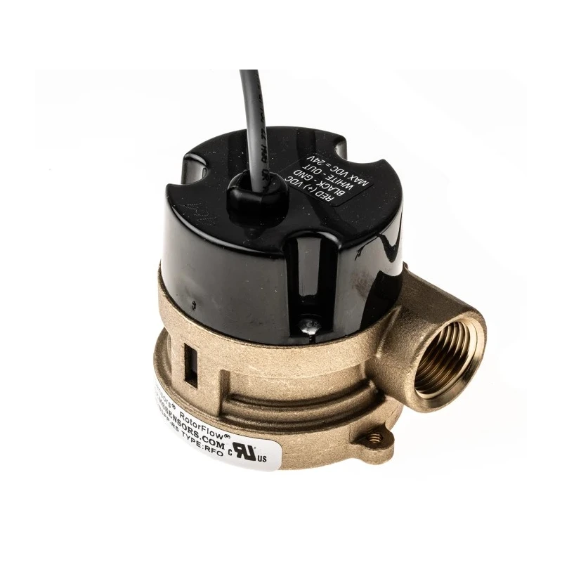 Gems Sensors RFO Series Flow Sensor 15L/min to 75L/min, Female Connection, Brass Body, 13.8 bar Pressure, 100°C 156262BSPP