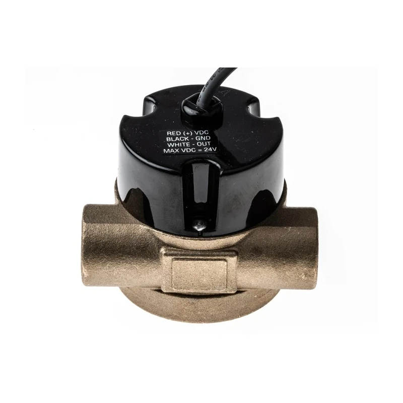 Gems Sensors RFO Series Flow Sensor 15L/min to 75L/min, Female Connection, Brass Body, 13.8 bar Pressure, 100°C 156262BSPP