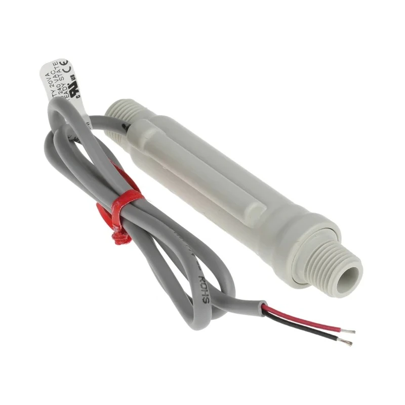 Gems Sensors FS-3 Series Piston Flow Sensor for Liquid 0.2L/min Max 1/4 BSP Male Connection 10bar Pressure 100°C Max 166701