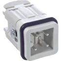 EPIC Heavy Duty Power Connector 3 Way 10A M20 Thread Series H-A Kit with Gland, Inserts x 2 10420000+10421000+10422500+194