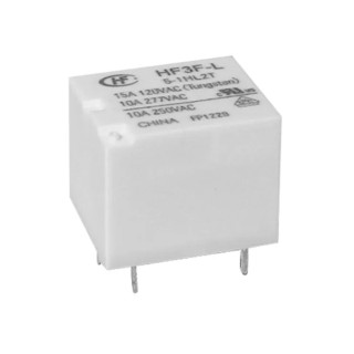 Hongfa Europe GMBH PCB Power Relay 24V dc Coil 15A SPST HF3F-L/24-1HL1T