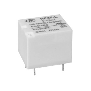 Hongfa Europe GMBH Power Relay 12V DC Coil Voltage 10A Switching Current SPDT PCB Pin HF3F-L/12-1ZL2T(610)