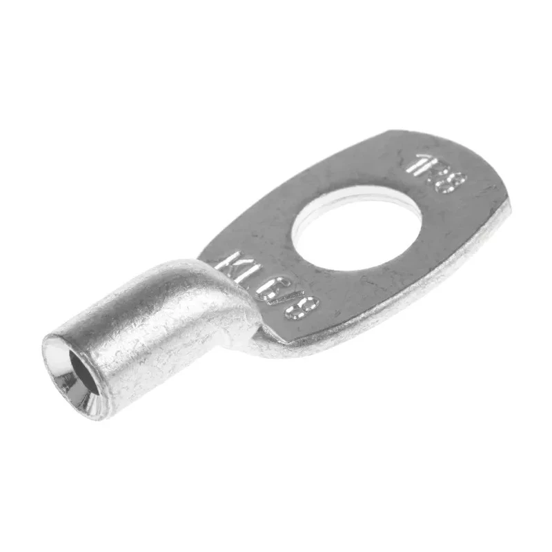 Klauke Uninsulated Ring Terminal, M8 Stud Size, 10 AWG Wire Size, Grey 1R8