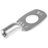 Klauke Uninsulated Ring Terminal, M8 Stud Size, 10 AWG Wire Size, Grey 1R8