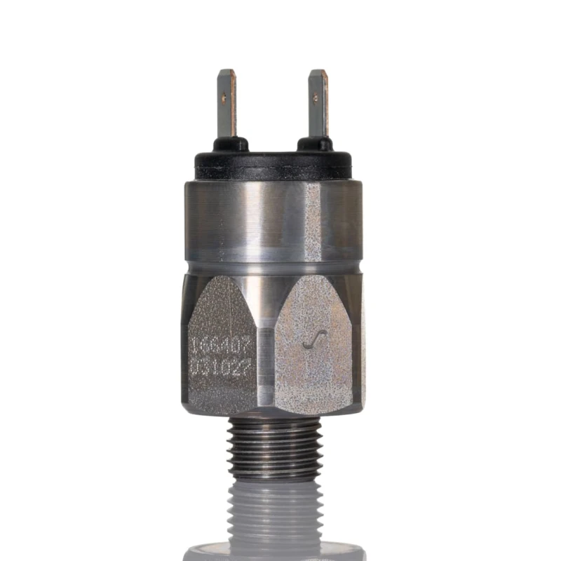 Suco 01664 Series Pressure Sensor, Relay Output, 1 bar to 10 bar Measurement Range, Zinc Plated Steel Housing 0166407031027