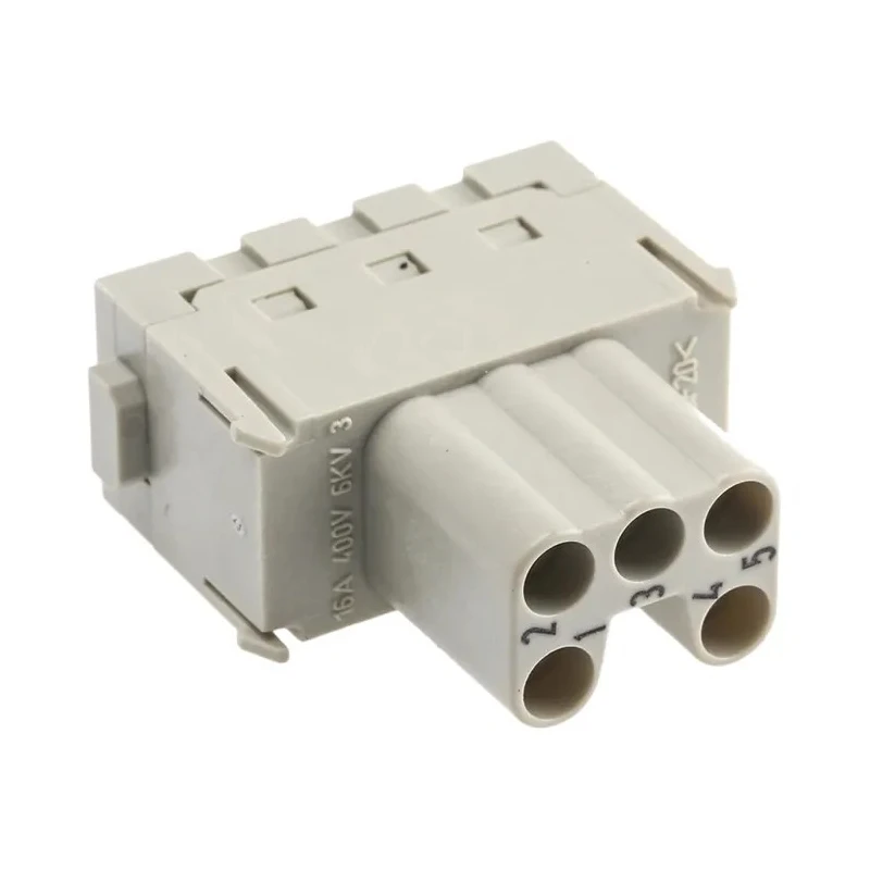 HARTING Heavy Duty Power Connector Module 16A HAN Modular Series Female 5 Contacts 09140052716