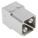 HARTING Heavy Duty Power Connector Module 100A 1000V HAN Modular Series Male 2 Contacts 09140022653