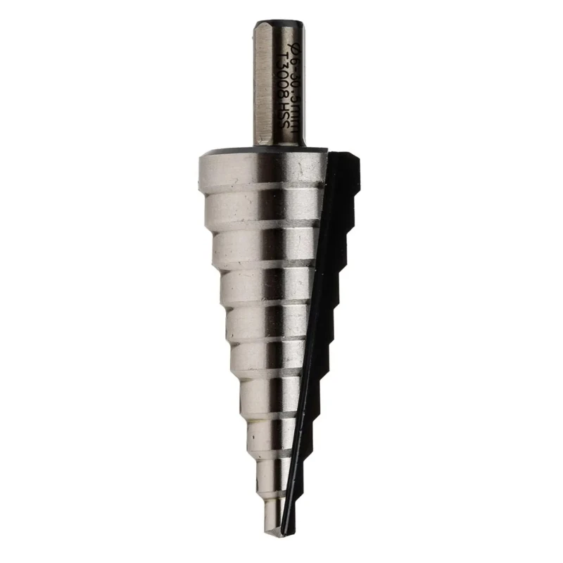 CK HSS Multi-Step Drill Bit 6 to 30.5 mm Diameter, Titanium Nitride Finish, 20 in Length T3008