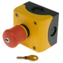 Eaton Key Release Control Station Switch SPDT Plastic Red IP69K IP67 216523 M22-PVS/KC11/IY