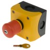 Eaton Key Release Control Station Switch SPDT Plastic Red IP69K IP67 216523 M22-PVS/KC11/IY