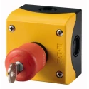 Eaton Key Release Control Station Switch SPDT Plastic Red IP69K IP67 216523 M22-PVS/KC11/IY
