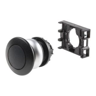 Eaton RMQ Titan M22 Series Black Maintained Push Button Head 22 mm Cutout IP67 IP69 IP66 78635841 M22-DRP-S+M22-A