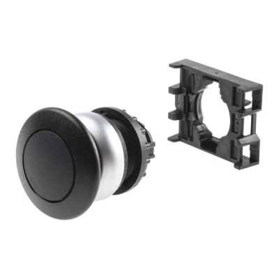 Eaton RMQ Titan M22 Series Black Maintained Push Button Head 22 mm Cutout IP67 IP69 IP66 78635841 M22-DRP-S+M22-A