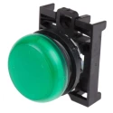 Eaton Green Pilot Light Head, 22.5 mm Cutout, Flush Mount, Plastic Bezel, IP69K Rated RMQ Titan M22 78635860 M22-L-G+M22-A