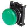 Eaton Green Pilot Light Head, 22.5 mm Cutout, Flush Mount, Plastic Bezel, IP69K Rated RMQ Titan M22 78635860 M22-L-G+M22-A