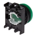 Eaton Green Pilot Light Head, 22.5 mm Cutout, Flush Mount, Plastic Bezel, IP69K Rated RMQ Titan M22 78635860 M22-L-G+M22-A
