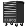 Bahco 8 Drawer Wheeled Tool Trolley Solid Steel with 600kg Load Capacity 763x677x956mm 1475K8BLACK