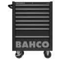 Bahco 8 Drawer Wheeled Tool Trolley Solid Steel with 600kg Load Capacity 763x677x956mm 1475K8BLACK