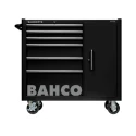Bahco Solid Steel 6 Drawer Wheeled Tool Trolley Black Load Capacity 1100kg 1475KXL6CBLACK
