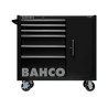 Bahco Solid Steel 6 Drawer Wheeled Tool Trolley Black Load Capacity 1100kg 1475KXL6CBLACK