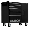 Bahco Solid Steel 6 Drawer Wheeled Tool Trolley Black Load Capacity 1100kg 1475KXL6CBLACK