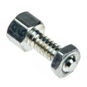 3M Connector Screw Lock for Use With D-Sub Connector Steel Material Female 7.9mm Screw Length 3341-1S