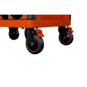 Bahco 7 Drawer Wheeled Roller Cabinet Solid Steel Load Capacity 1000kg Orange 1477K7