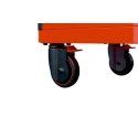 Bahco 7 Drawer Wheeled Roller Cabinet Solid Steel Load Capacity 1000kg Orange 1477K7