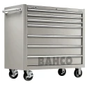 Bahco 7 Drawer Wheeled Roller Cabinet Stainless Steel, 986x501x1100mm, 900kg Load Capacity 1475KXL7SS