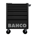 Bahco 6 Drawer Wheeled Tool Trolley Solid Steel 600kg Load Capacity 1472K6BLACK