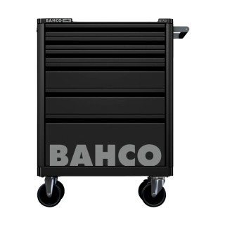 Bahco 6 Drawer Wheeled Tool Trolley Solid Steel 600kg Load Capacity 1472K6BLACK