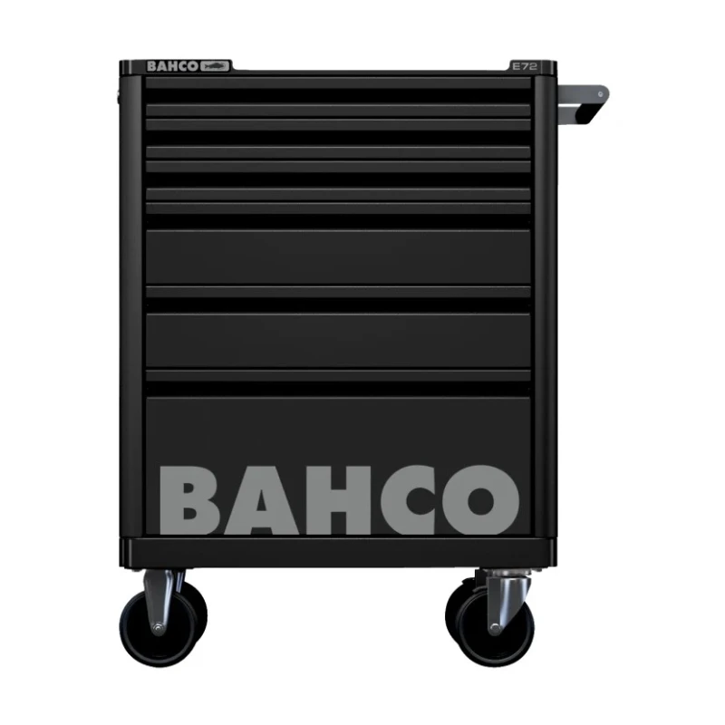 Bahco 6 Drawer Wheeled Tool Trolley Solid Steel 600kg Load Capacity 1472K6BLACK