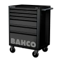 Bahco 6 Drawer Wheeled Tool Trolley Solid Steel 600kg Load Capacity 1472K6BLACK
