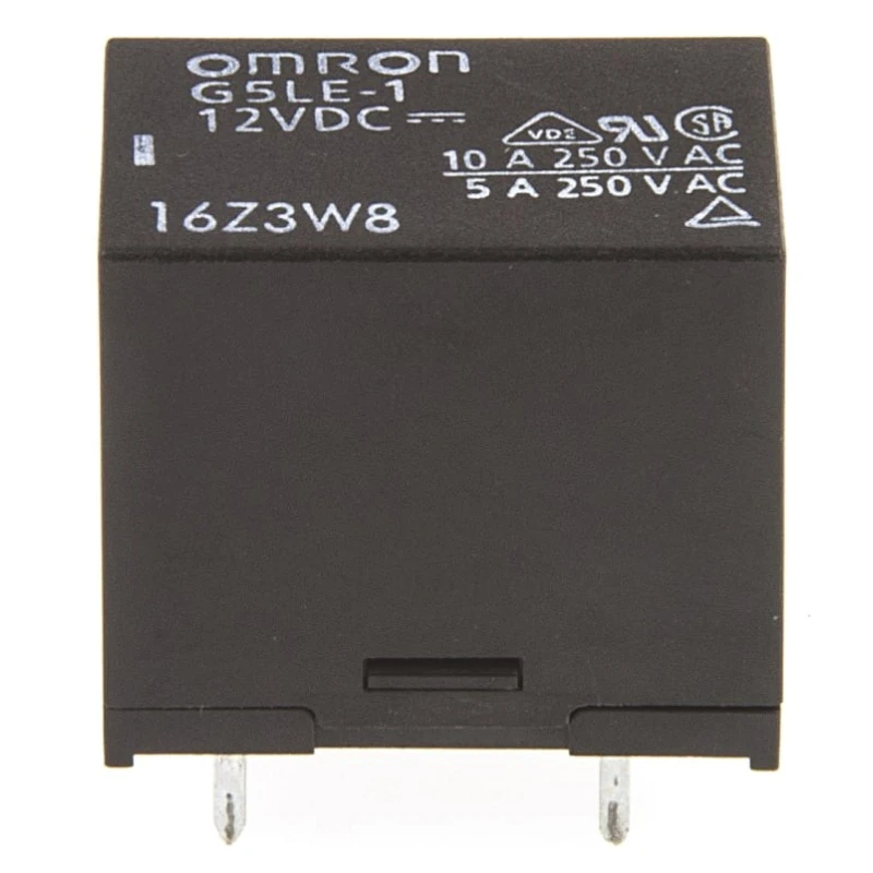 Omron PCB Power Relay 12V dc Coil 10A Switching Current SPDT G5LE-1 12DC