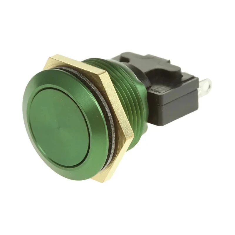ITW Switches 76-95 Series Vandal Resistant Momentary Push Button Switch Panel Mount 32 mm Cutout SPDT IP67 5 V 76-9513/4044G