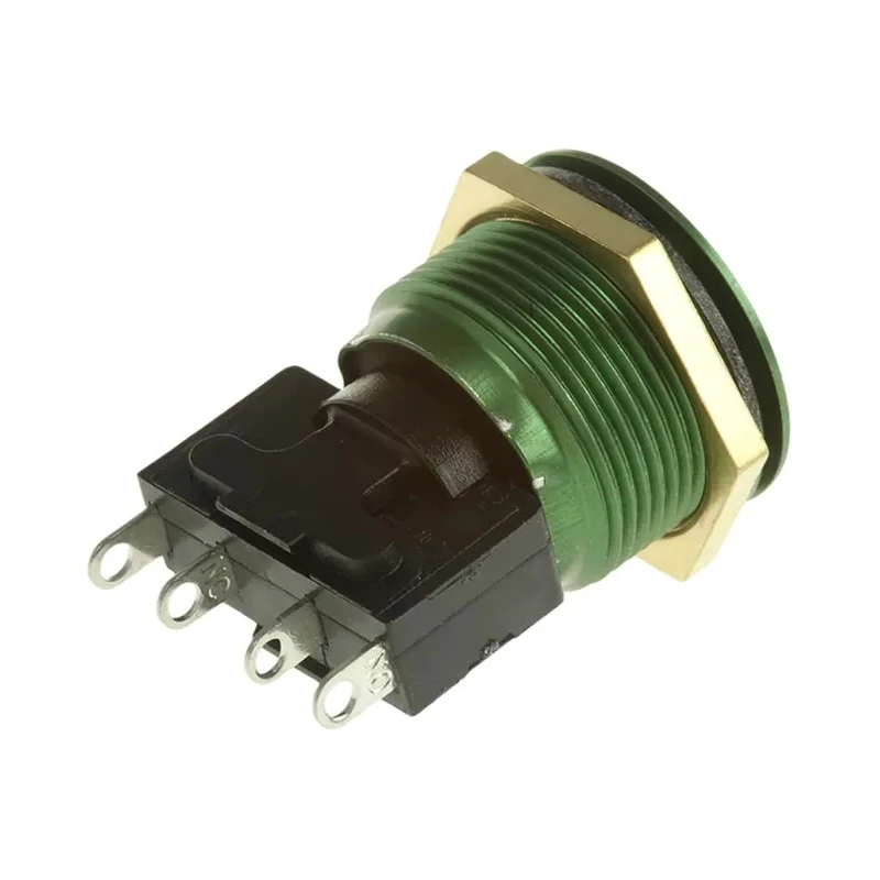 ITW Switches 76-95 Series Vandal Resistant Momentary Push Button Switch Panel Mount 32 mm Cutout SPDT IP67 5 V 76-9513/4044G