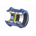 Lapp SKINTOP Series Cable Gland M40 Thread Size, 19-28mm Cable Diameter, Nickel-Plated Brass 52103050+53112050