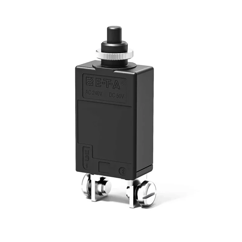 ETA High Performance Thermal Circuit Breaker 30A Current Rating 1-Pole Panel Mount 240V AC 50V DC 4130-G211-K4M1-30A