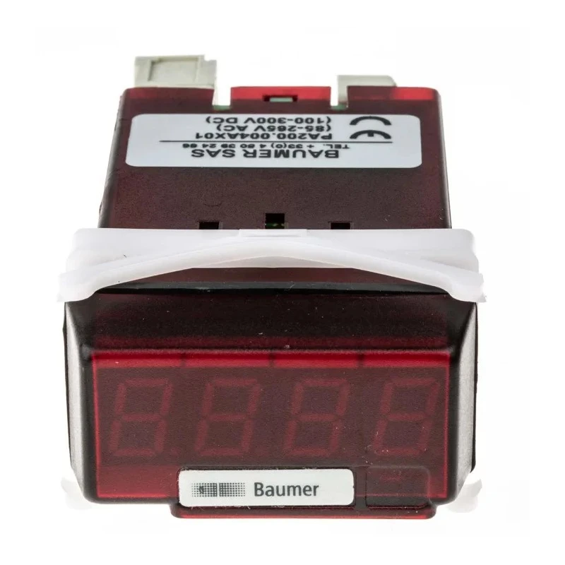 Baumer Digital Panel Multifunction Meter for Voltage and Current 22.5 mm x 45 mm PA200