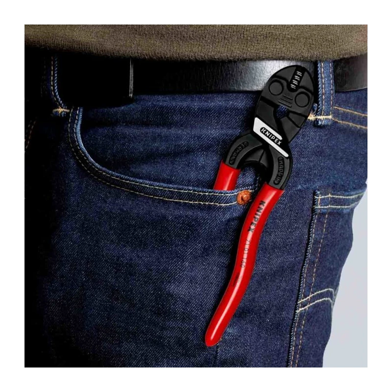 Knipex Compact Bolt Cutter Plastic Grip and Handle 160 mm Length Cutting Capacity 5.3 mm 71 01 160
