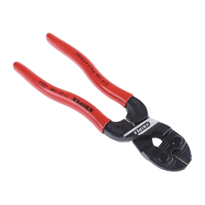 Knipex Compact Bolt Cutter Plastic Grip and Handle 160 mm Length Cutting Capacity 5.3 mm 71 01 160