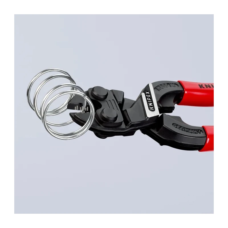 Knipex Compact Bolt Cutter Plastic Grip and Handle 160 mm Length Cutting Capacity 5.3 mm 71 01 160