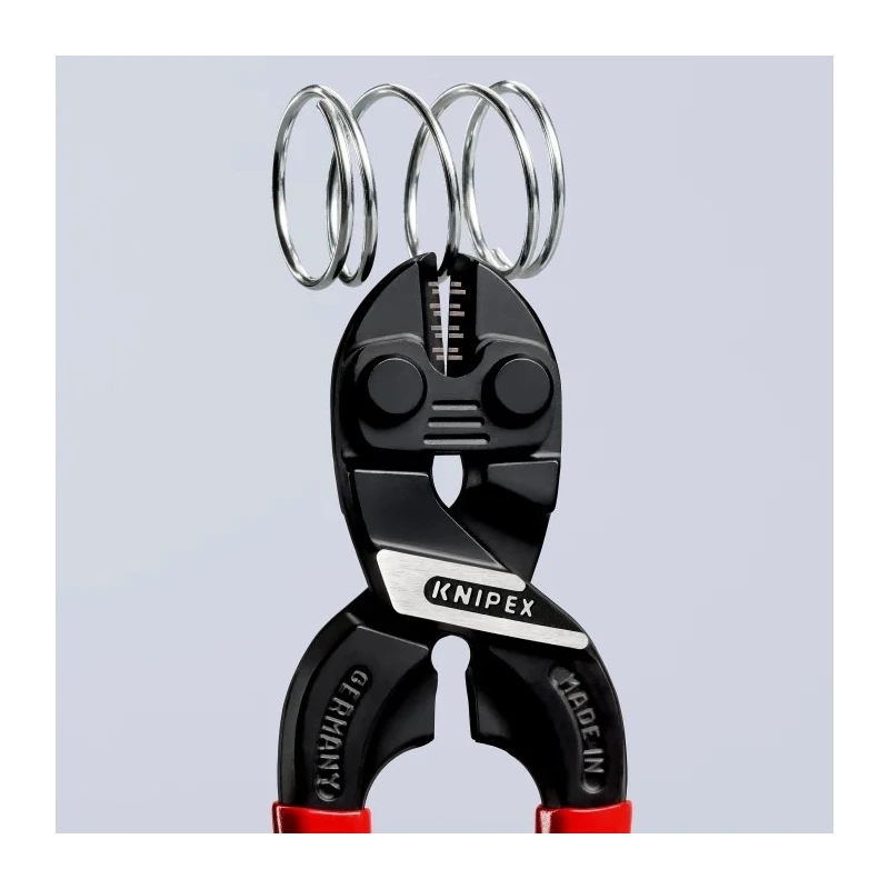 Knipex Compact Bolt Cutter Plastic Grip and Handle 160 mm Length Cutting Capacity 5.3 mm 71 01 160
