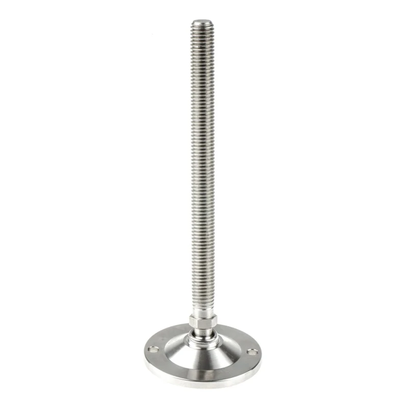 Nu-Tech Engineering M12 60 mm Diameter Stainless Steel Adjustable Foot 1250 kg Static Load Capacity 10 ° Tilt Angle A200/008